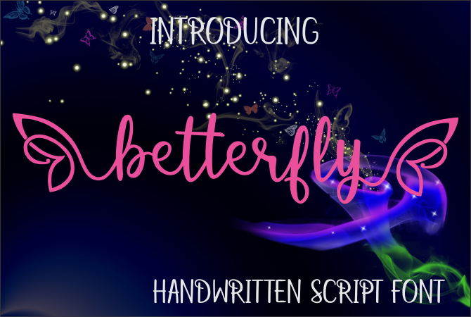 betterfly font